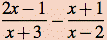 rational subtraction